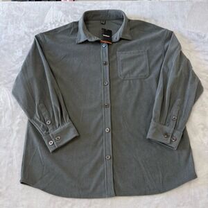 NWT TacVasen‎ Women's XXL Gray Corduroy Button Down Shirt Jacket Outdoor Sports